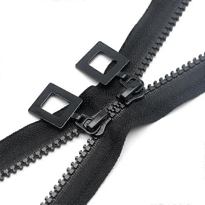 50/70/90/120/150CM Biznes Podwójne suwaki Żywica Zamek błyskawiczny Plecak Kurtka puchowa Torba na ramię Otwarty zamek błyskawiczny DIY Materiały d...