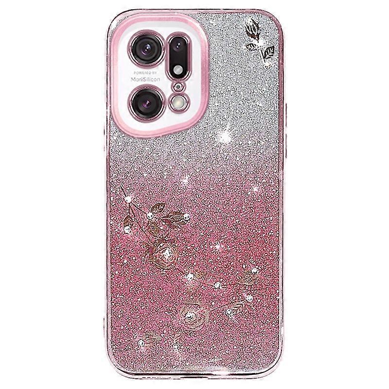 Dla etui na telefon Oppo Find X5 Pro Wielobarwny Rose Gold