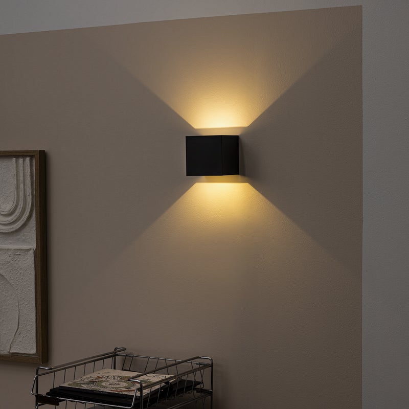 Kinkiet Kubbo czarny 2 x LED Inspire