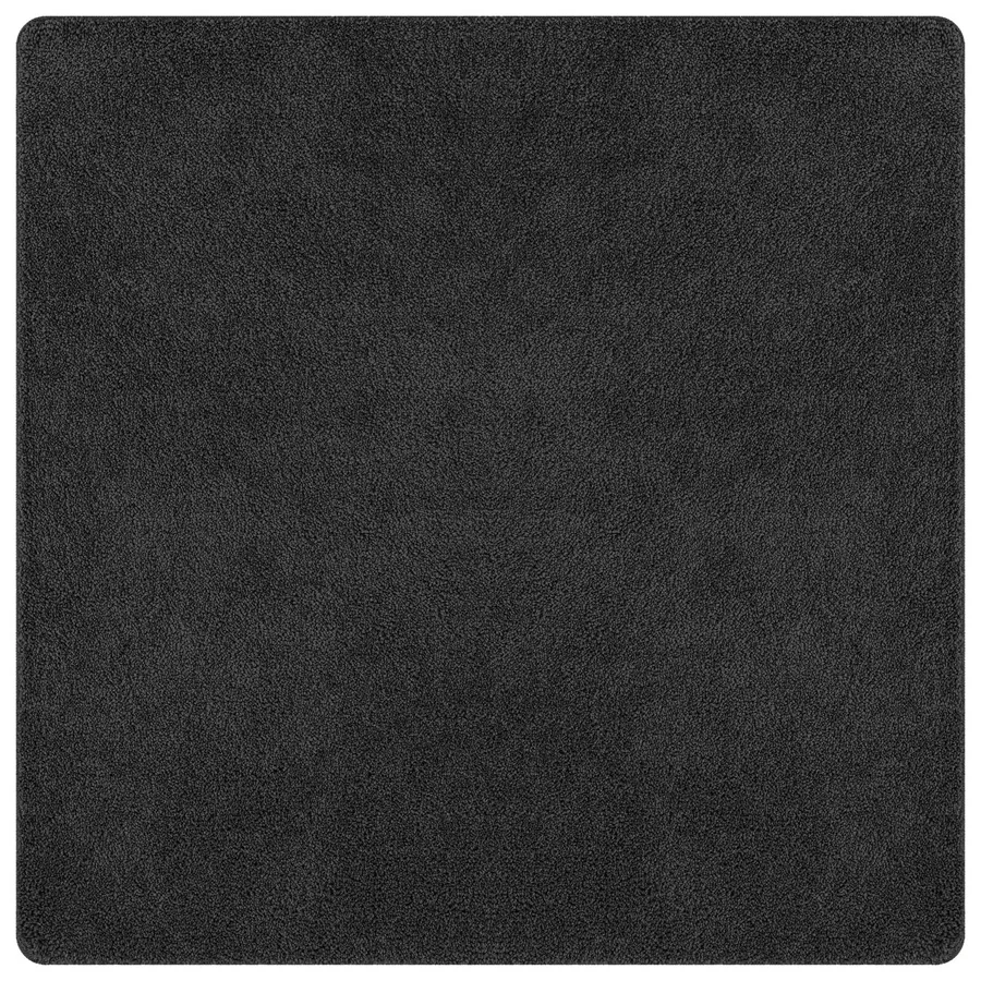 Ciemnoszary dywan z lateksowym podkładem 120x120 - Mufin 5X