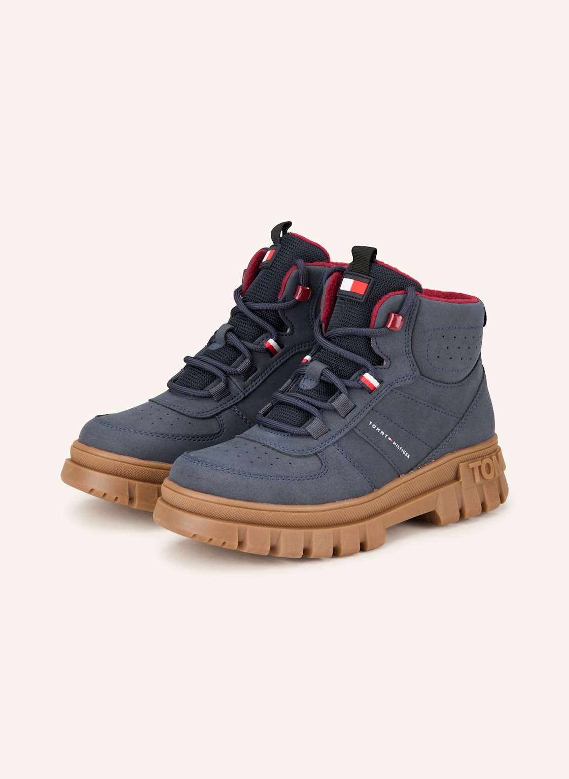 Tommy Hilfiger Botki Sznurowane blau