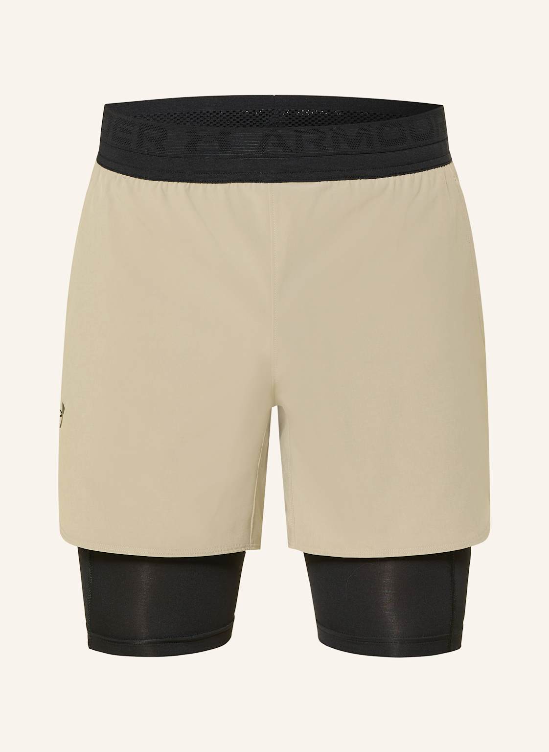 Under Armour Szorty Treningowe 2 W 1 Ua Vanish Elite beige