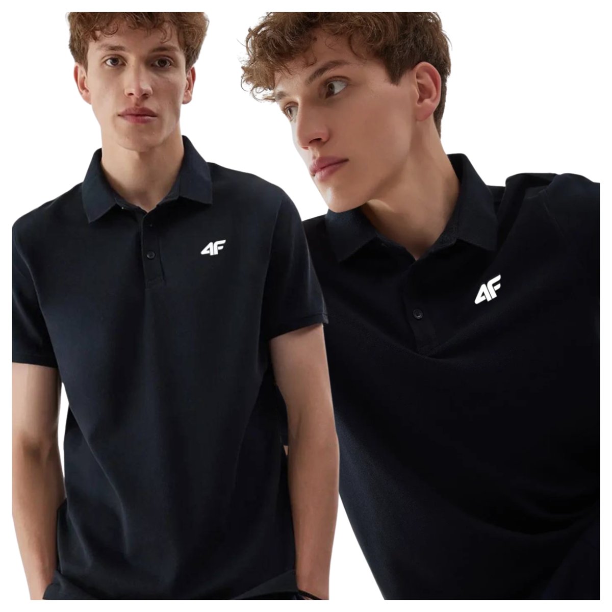 Koszulka polo męska 4F 4FWSS25TPTSM705-31S Niebieski Roz. XXL