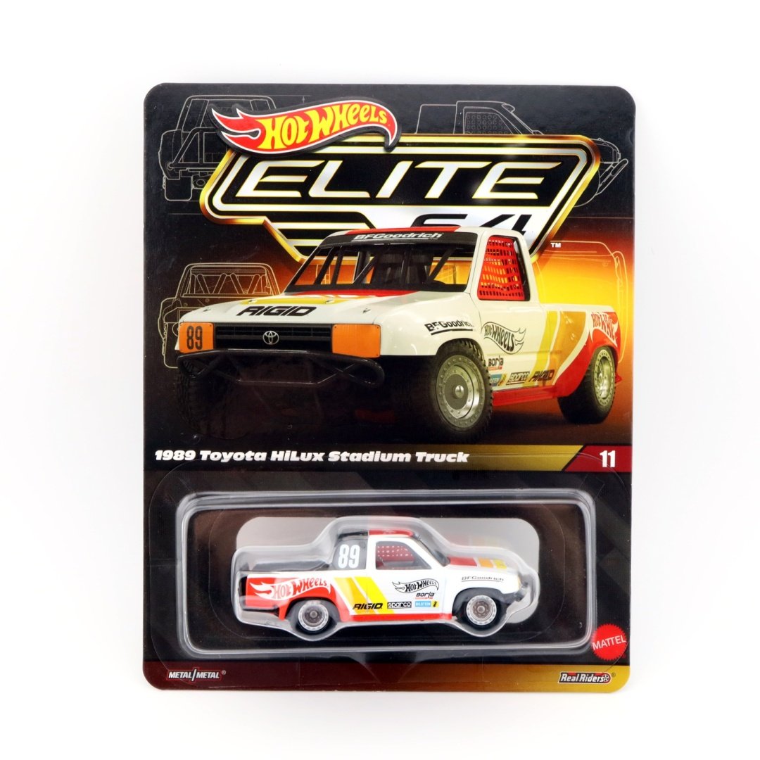 HOT WHEELS Elite 64 #11 1989 Toyota HiLux Stadium Truck + PROTEKTOR