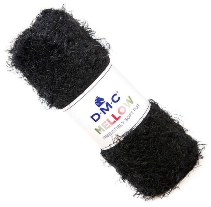 włóczka DMC Mellow 100gr. kol. 005 czarna