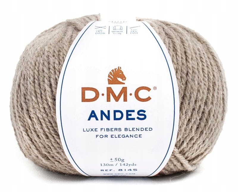 włóczka DMC ANDES kol. 309 popielaty