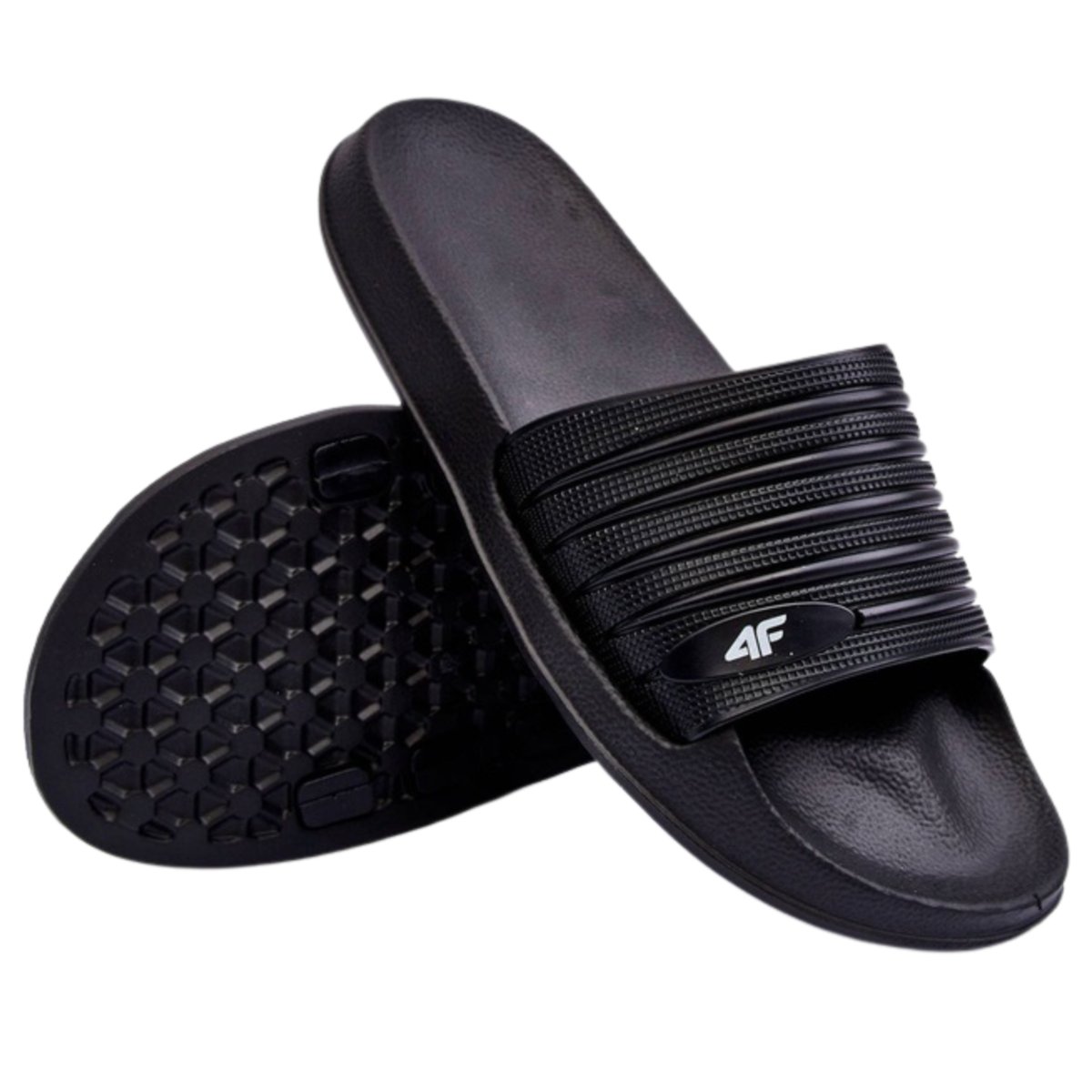 Klapki męskie 4F 4FWSS25FSLIM019-20S Czarny Roz. 46