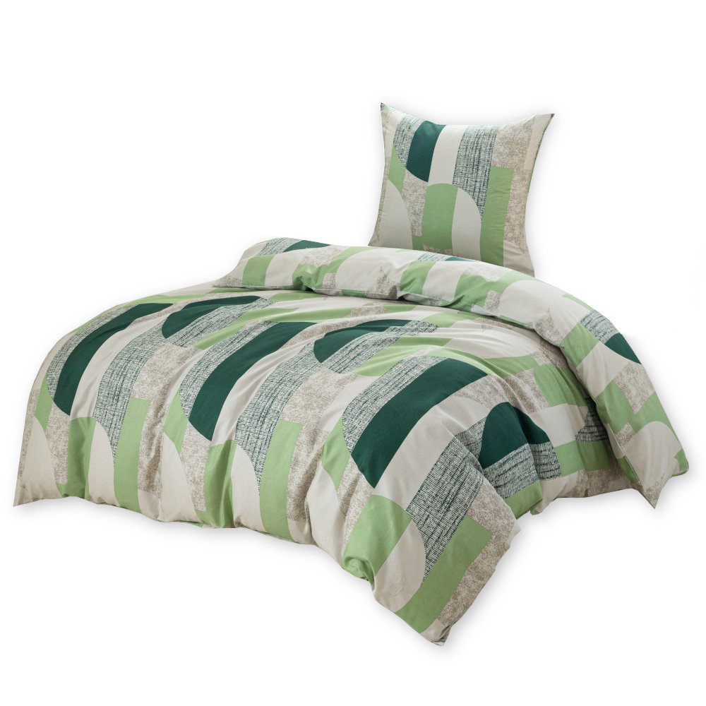 Pościel Z Mikrofibry 140X200 Zielono-Miętowa 22651