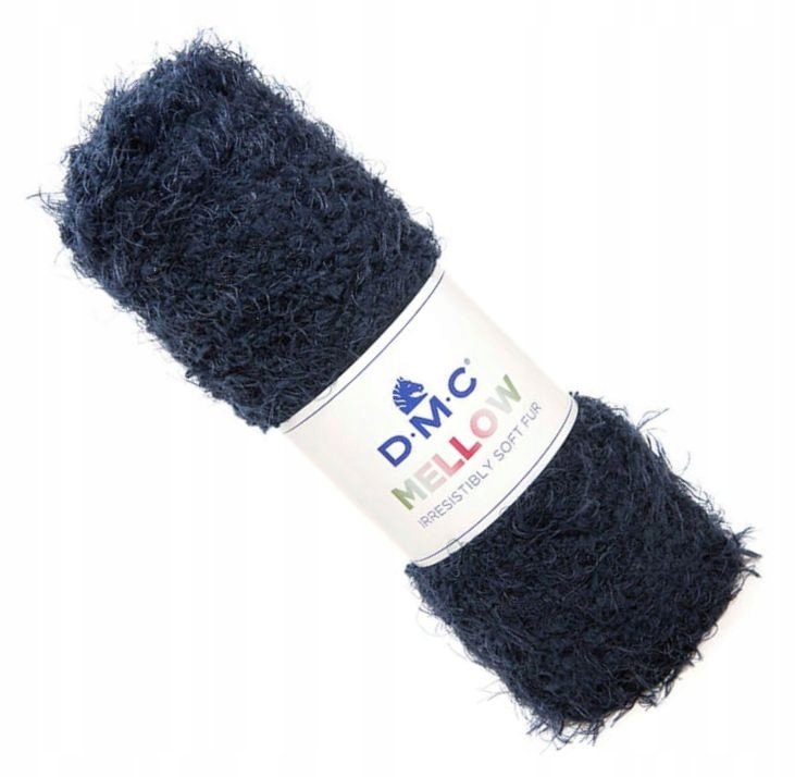 włóczka DMC Mellow 100gr. kol. 010 granatowa