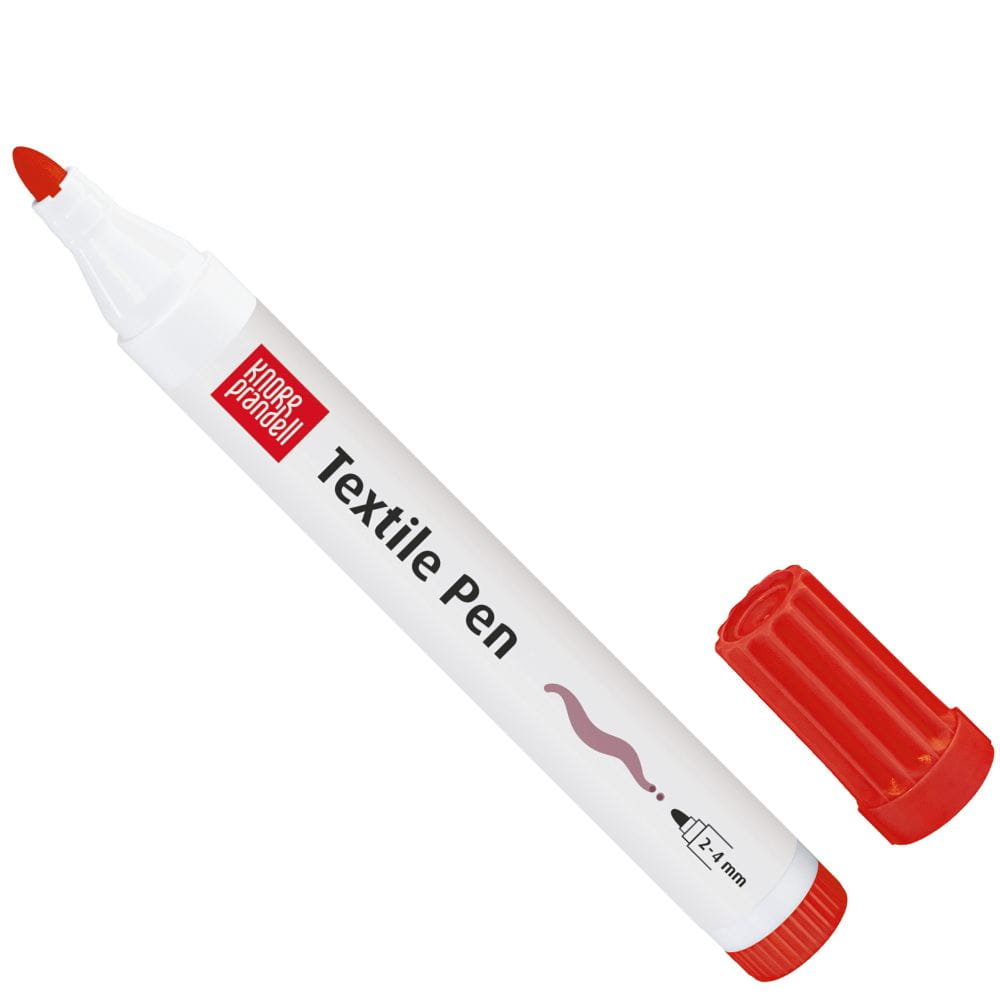 Pisak do tkanin 2-4mm KNORR kol. czerwień 05