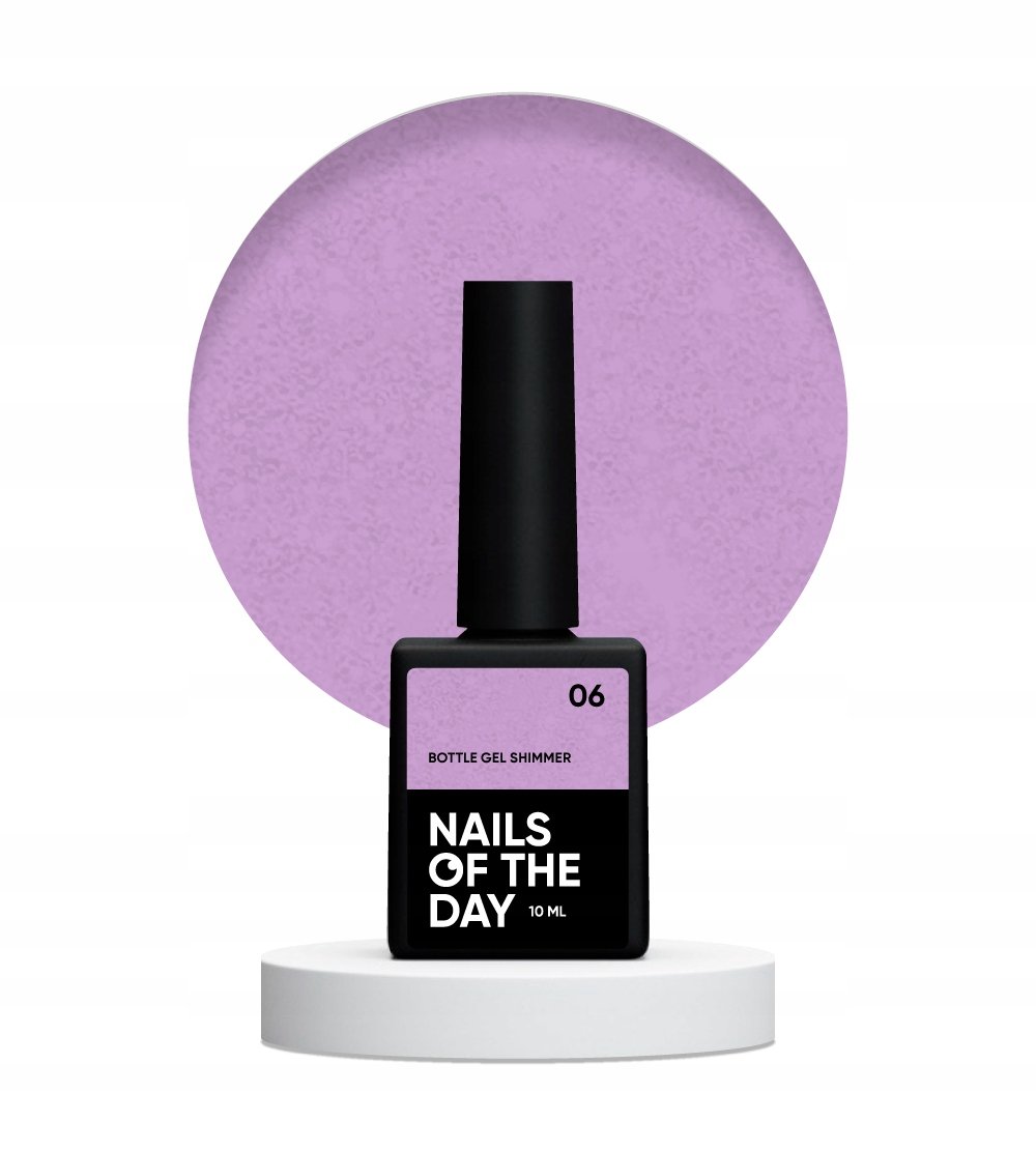 NOTD Bottle gel Shimmer 06 - fioletowy żel do wzmocnienia, 10 ml