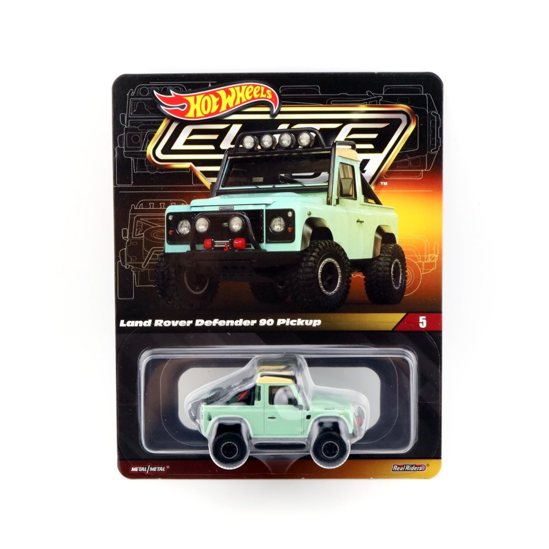 HOT WHEELS Elite 64 #5 Land Rover Defender 90 Pickup + PROTEKTOR