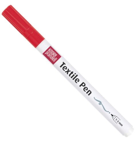 Pisak do tkanin 1-2mm KNORR kol. czerwony 05
