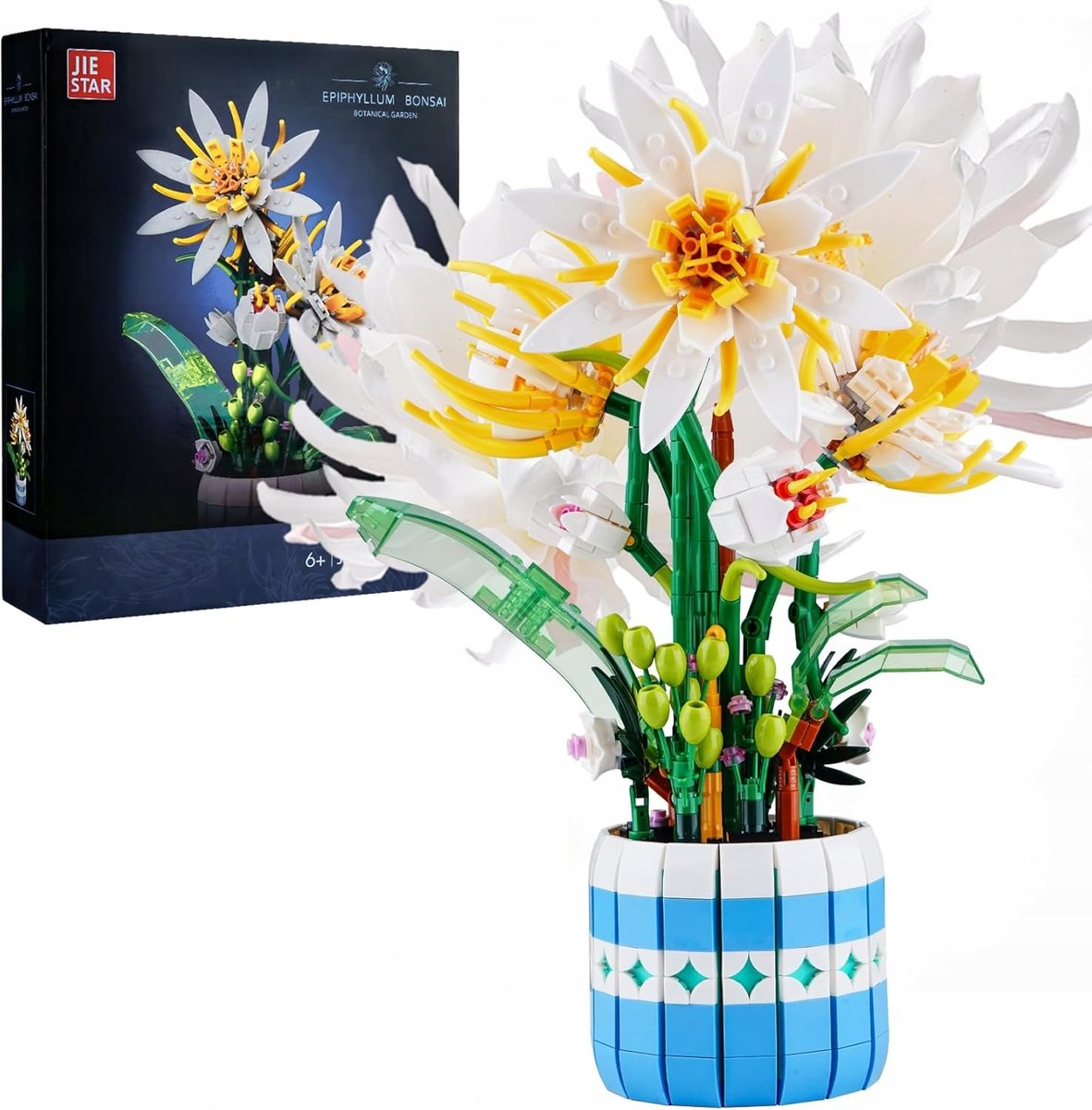 KLOCKI KONSTRUKCYJNE ZESTAW KWIATY BUKIET 835 ELEM ORCHIDEA W EPIPHYLLUM