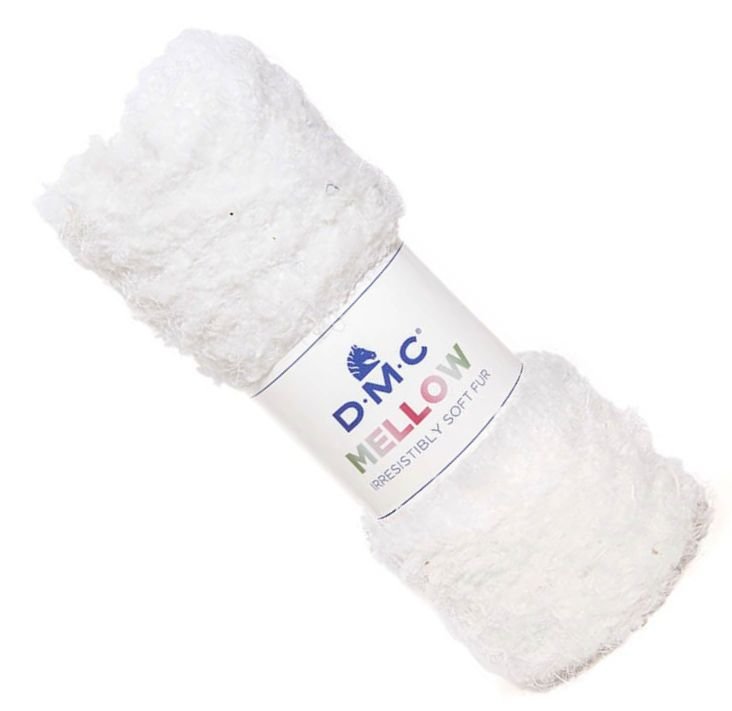 włóczka DMC Mellow 100gr. kol. 011 biała