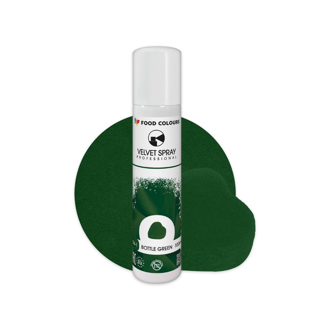 Food Colours Velvet Spray Bottle Green 100ml