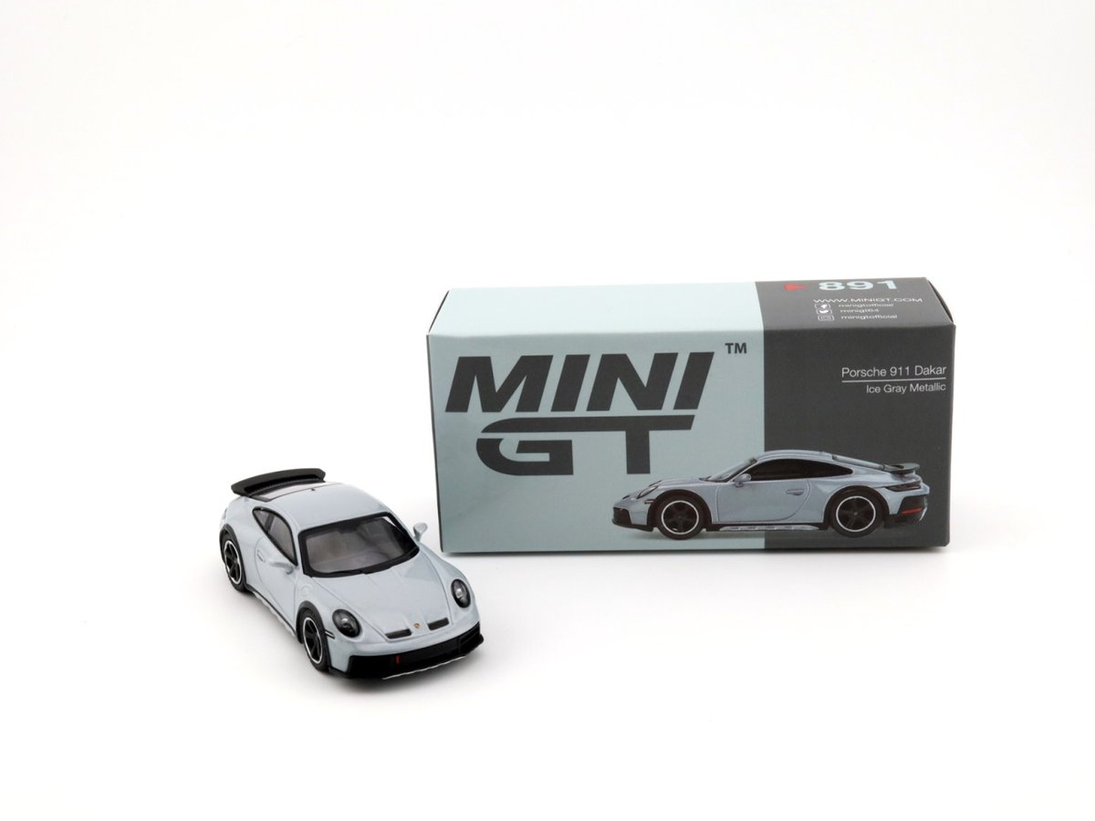 MINI GT Porsche 911 Dakar Ice Gray Metallic LHD MGT00891-L