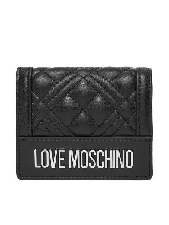 LOVE MOSCHINO Mały Portfel Damski JC5601PP1NLA000B Czarny