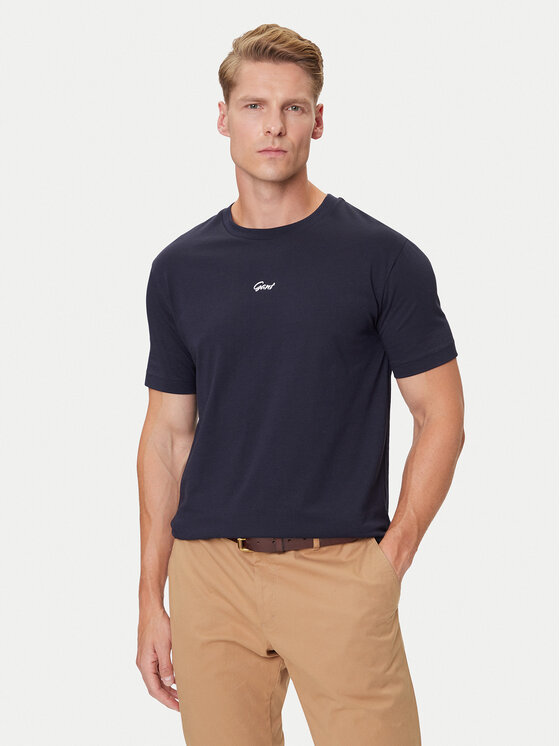 Gant T-Shirt Small Graphic 2003343 Granatowy Regular Fit