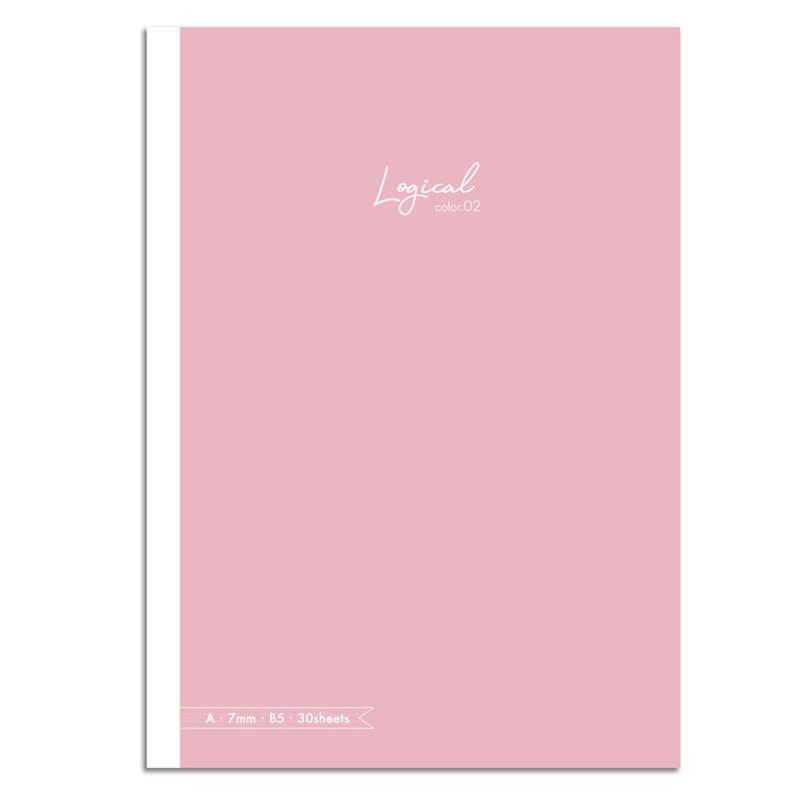 Nakabayashi Notatnik z naklejkami B5 linia 7mm różowy