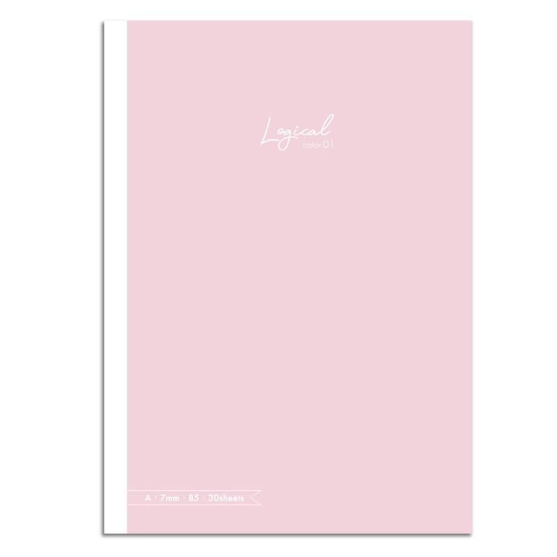 Nakabayashi Notatnik z naklejkami B5 linia 7mm różowy