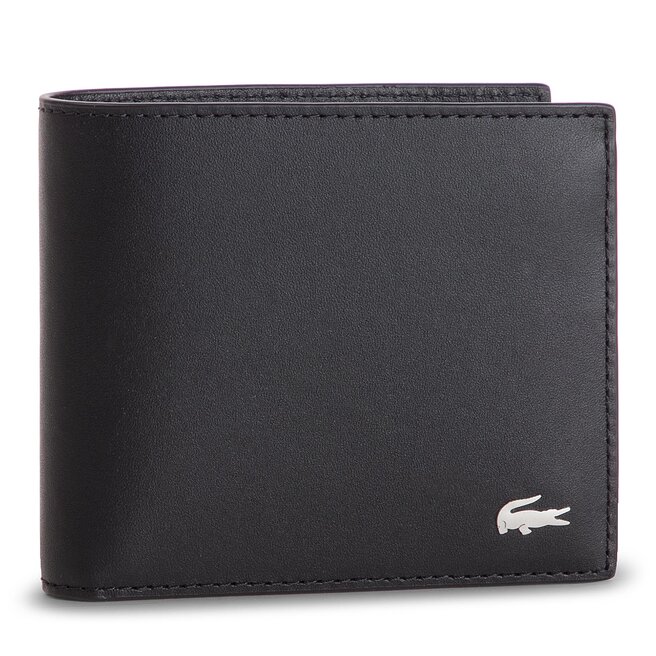 Duży Portfel Męski Lacoste M Billfold Coin NH1112FG Czarny