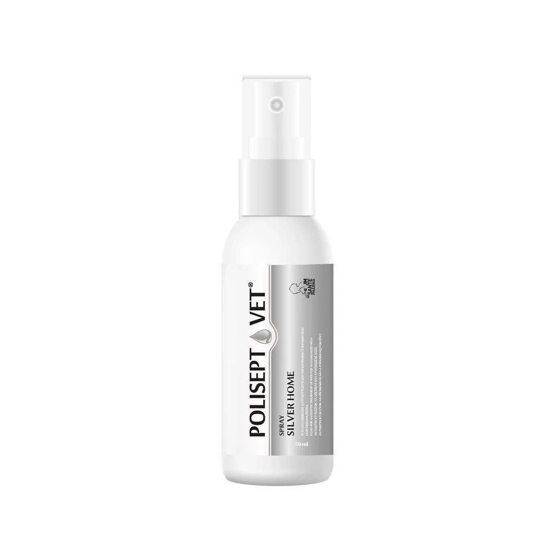 JM SANTE Polisept Vet Spray silver home spray - spray na rany dla psa i kota - 50ml