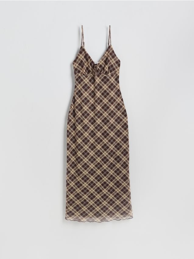 Reserved - Sukienka w kratę - wielobarwny