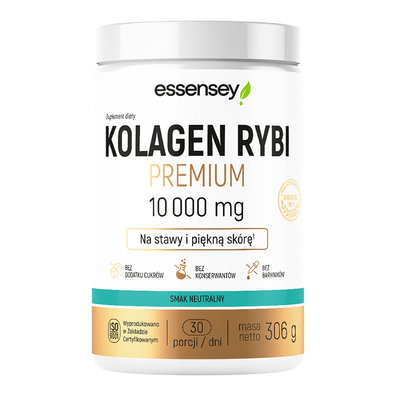 Essensey Kolagen Rybi Premium 10000 mg, neutralny, 306 g