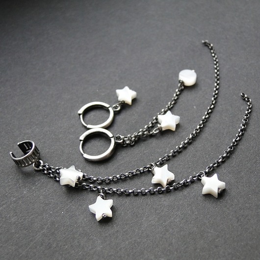 Zestaw kolczyków Stars