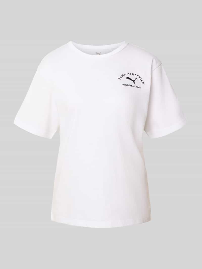 T-shirt z wyhaftowanym logo
