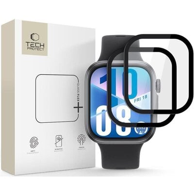 Szkło hybrydowe TECH-PROTECT Glass Flex+ do Huawei Watch Fit 4 Czarny (2 szt.)