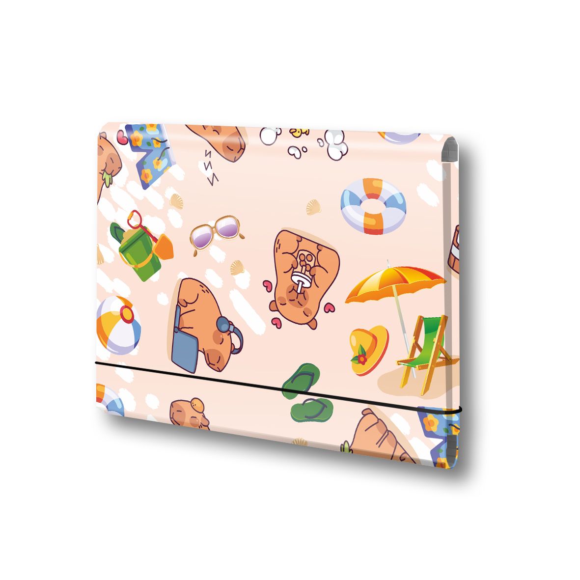 Penmate Teczka łamana A5 na gumkę Kapibara Plaża