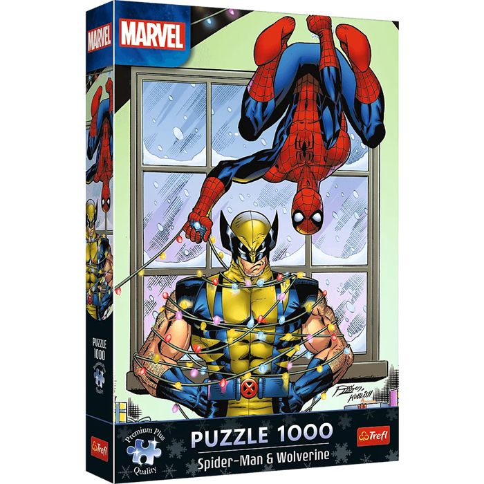 Puzzle 1000 Spider-Man&Wolverine: Święta Trefl - puzzle