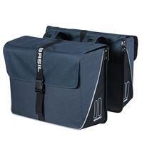 Basil Sakwa Miejska Podwójna FORTE DOUBLE BAG 35L, wodoodporna plandeka z poliestru, granatowo-czarny (NEW) A-BAS-17778