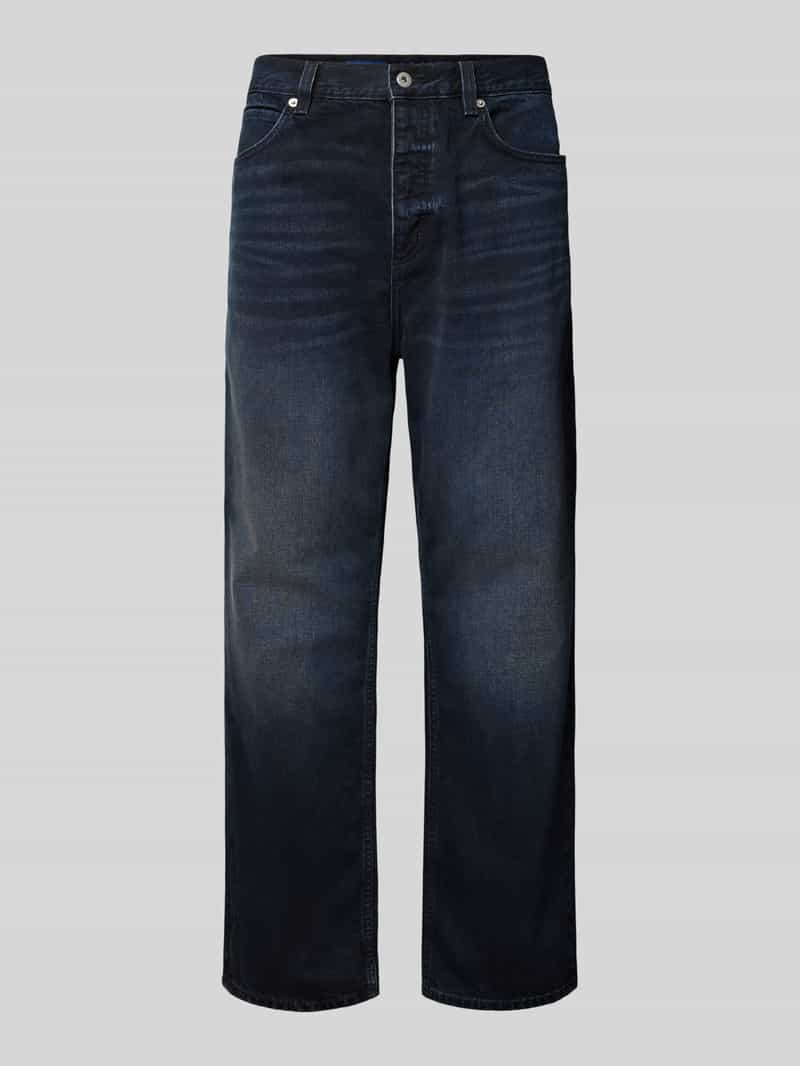 Jeansy o kroju baggy fit z czystej bawełny