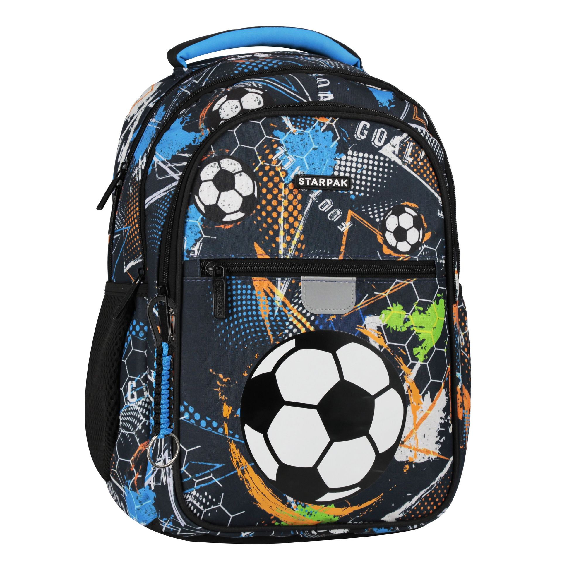 PLECAK SZKOLNY STK-15 FOOTBALL GREEN