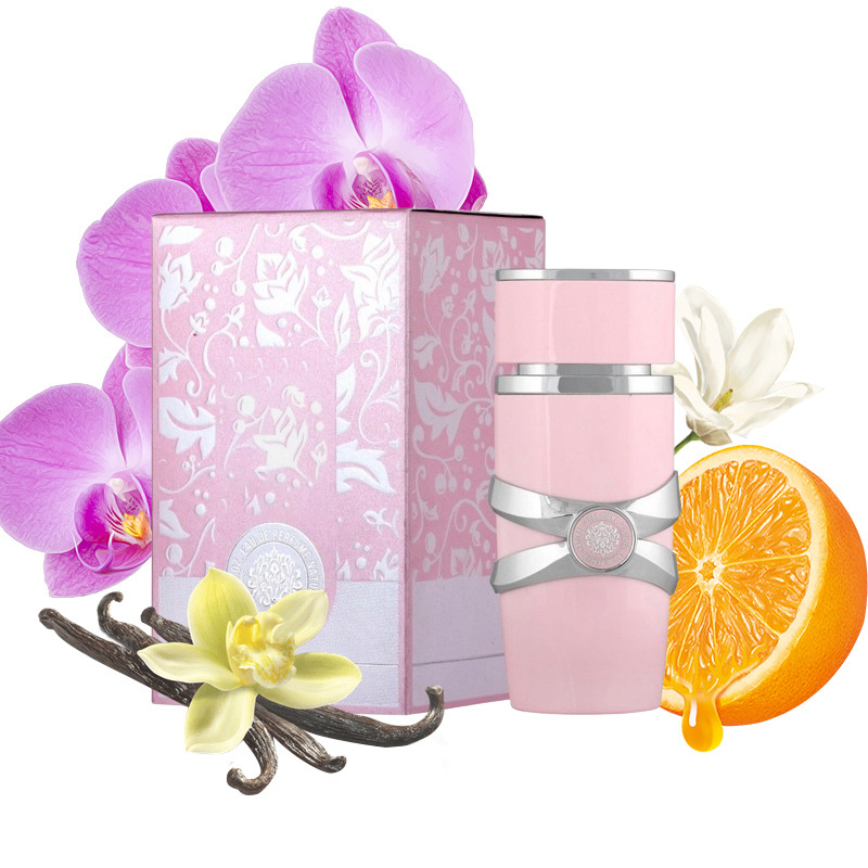 TEMU 100ml woda perfumowana dla kobiet PERFUMY DAMSKIE SŁODKIE TRWAŁE ORYGINALNE Różowe perfumy o zapachu lukrecji i orchidei