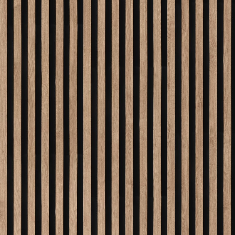 Panele ścienne 3D Lamel na czarnym filcu 270x25 cm Camargue 5 lameli