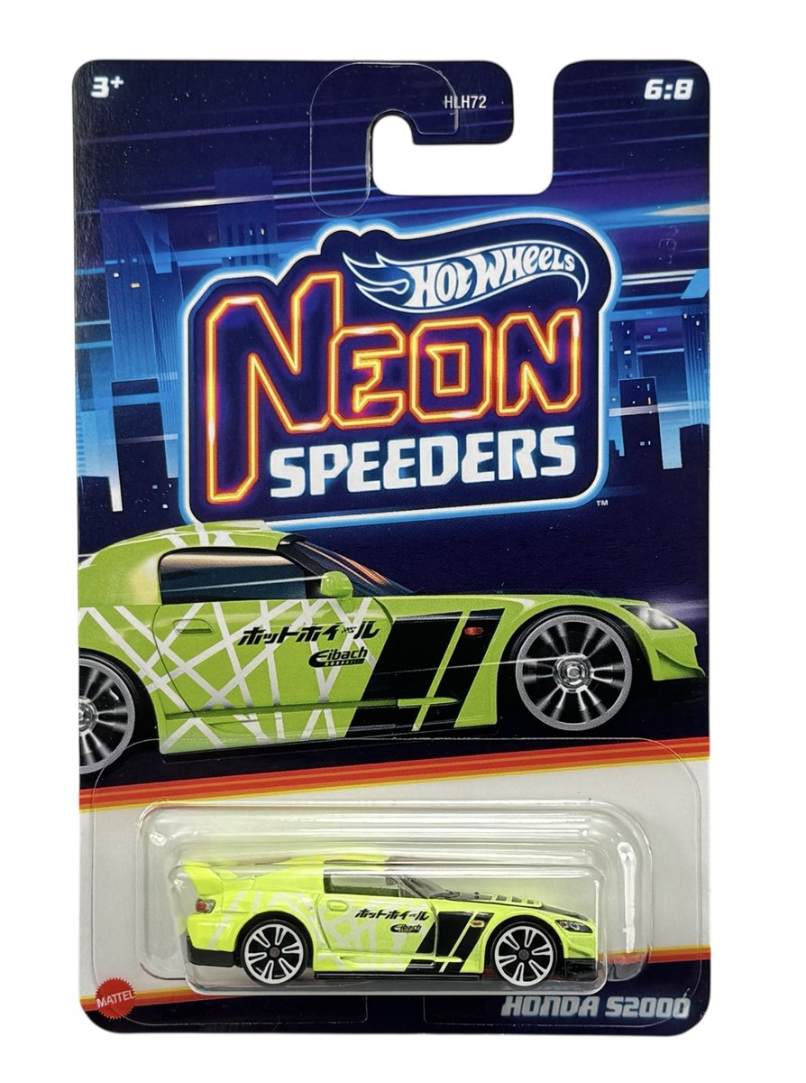 HOT WHEELS HONDA S2000 NEON SPEEDERS 6/8 HRW72