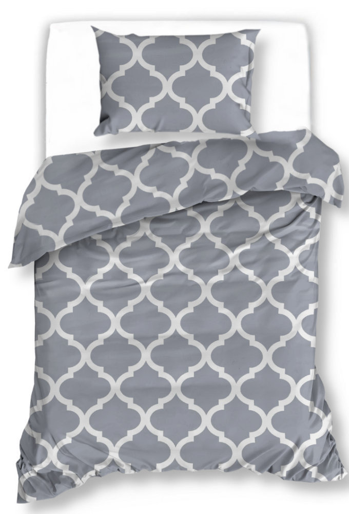 Pościel Satynowa 140X200 Marokańska Koniczyna 18415