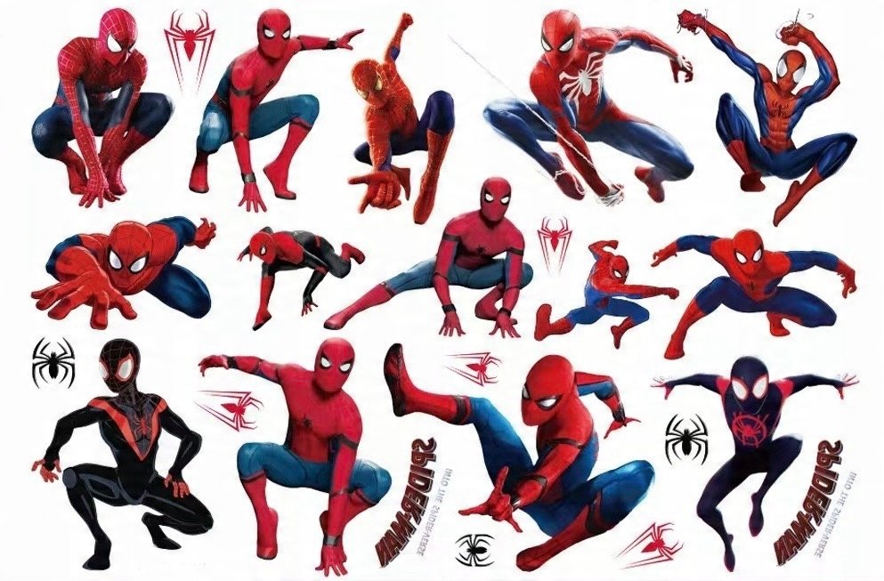 Tatuaże dla dzieci zmywalne dziecięce Spiderman I1