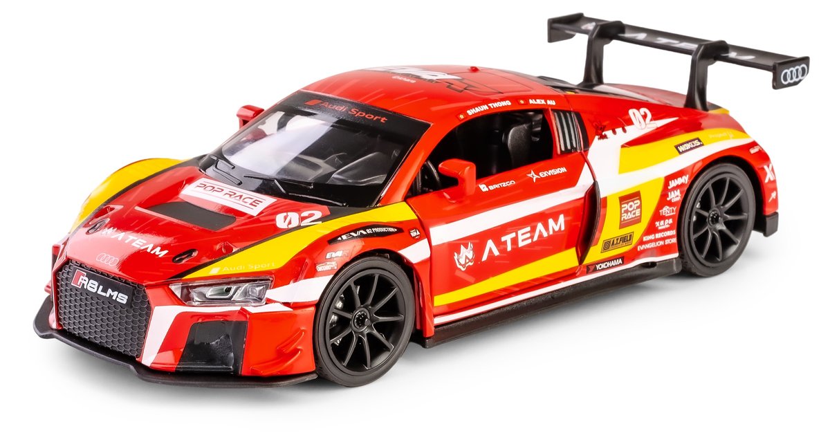 RMZ HOBBY AUDI R8 LMS EVA RT PRODUCTION MODEL-02 X WORKS R8 CZERWONY 1:32 H-101