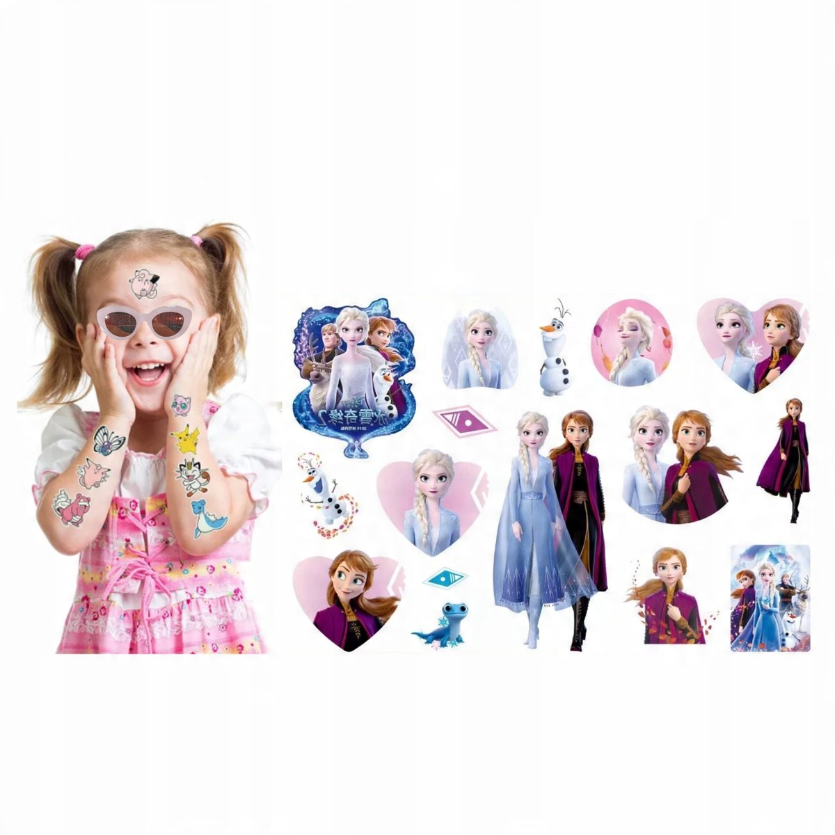Tatuaże kraina lodu dla dzieci zmywalne Kraina Lodu Elsa Frozen K2