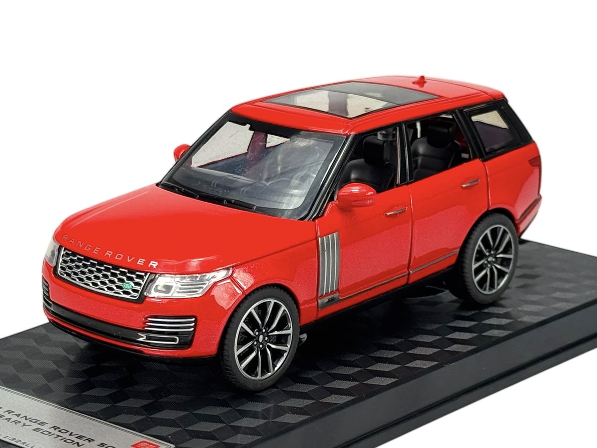 ALLOY CAR LAND ROVER RANGE ROVER 50th ANNIVERSARY EDITION CZERWONY 1:32