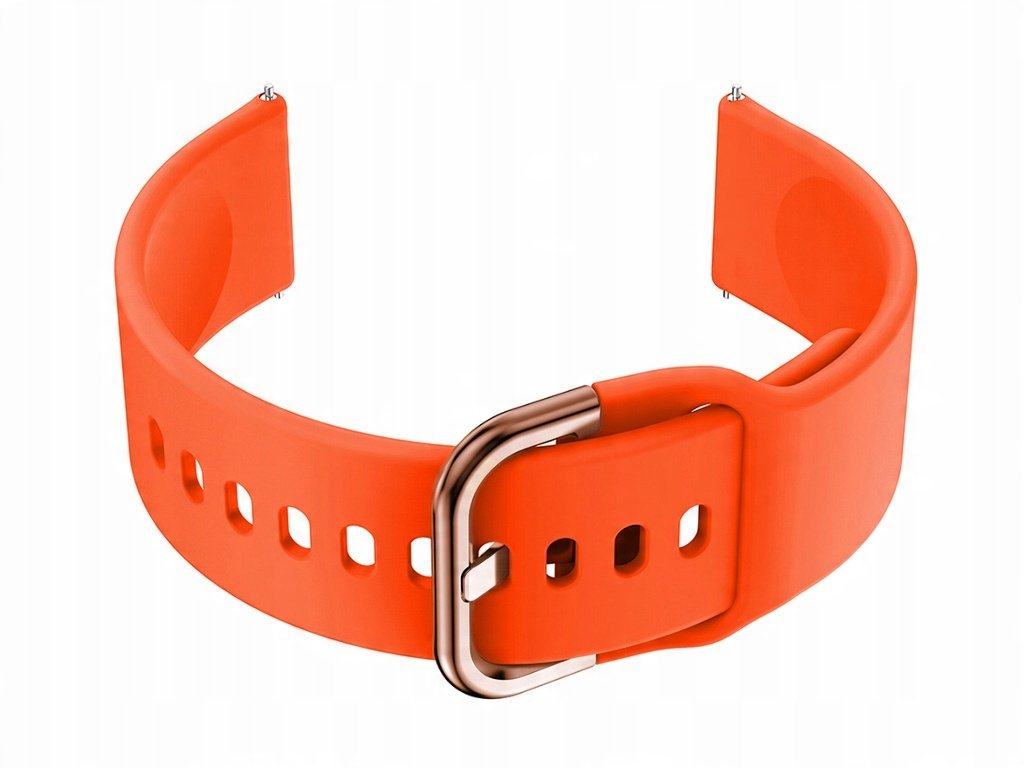 Pasek gumowy do smartwatch 18mm - pomarańczowy