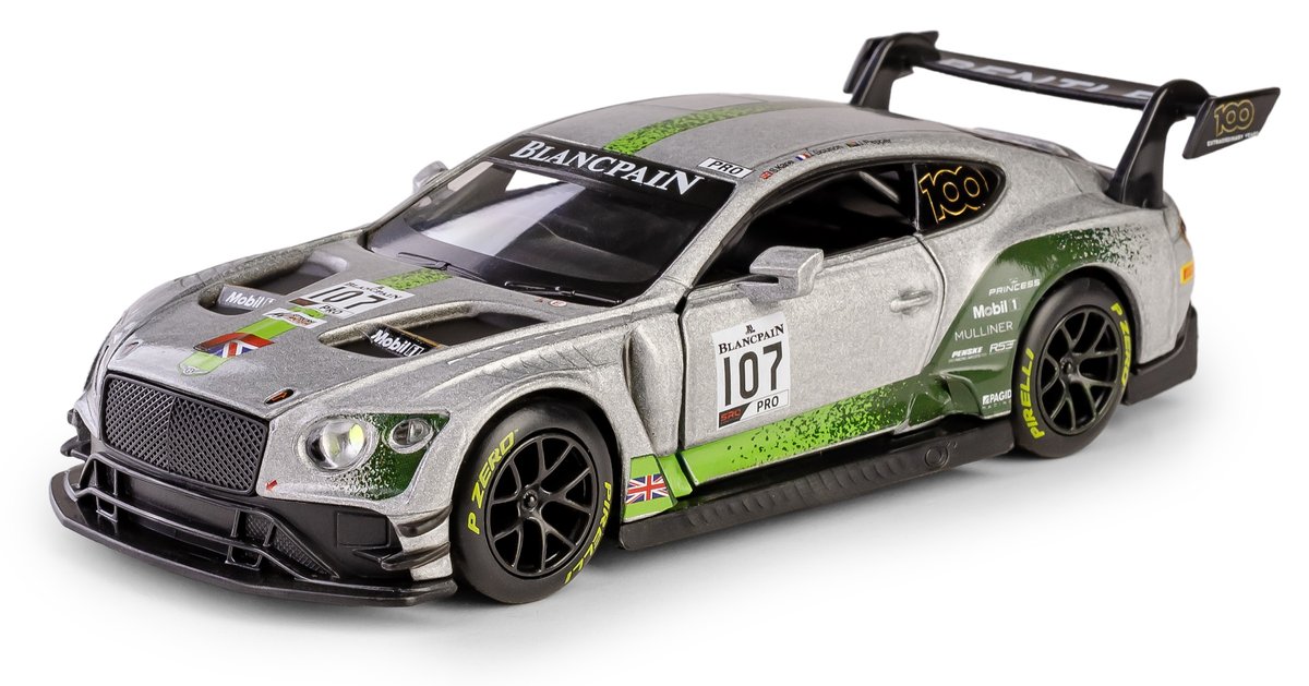RMZ HOBBY BENTLEY CONTINENTAL GT3 #107 SREBRNY 1:32 H-117