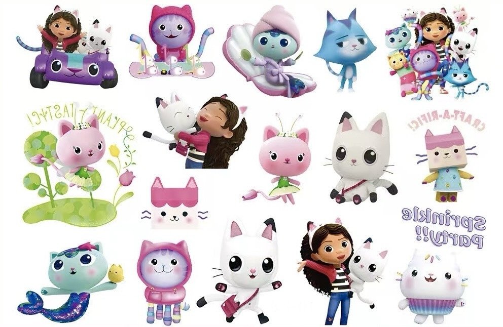 Tatuaże dla dzieci zmywalne dziecięce Koci Dome Gabi A1