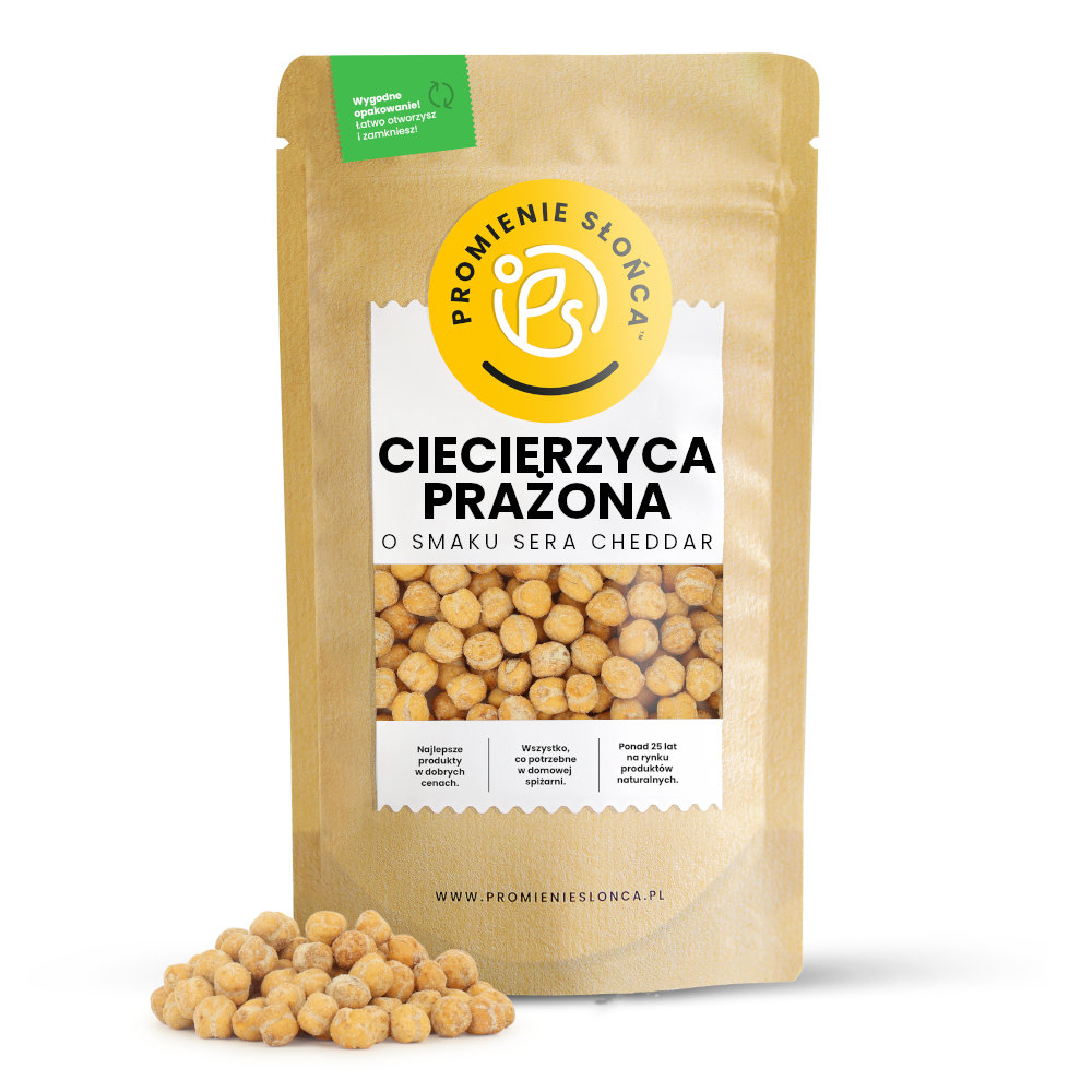 Ciecierzyca Prażona o Smaku Sera Cheddar 200 g