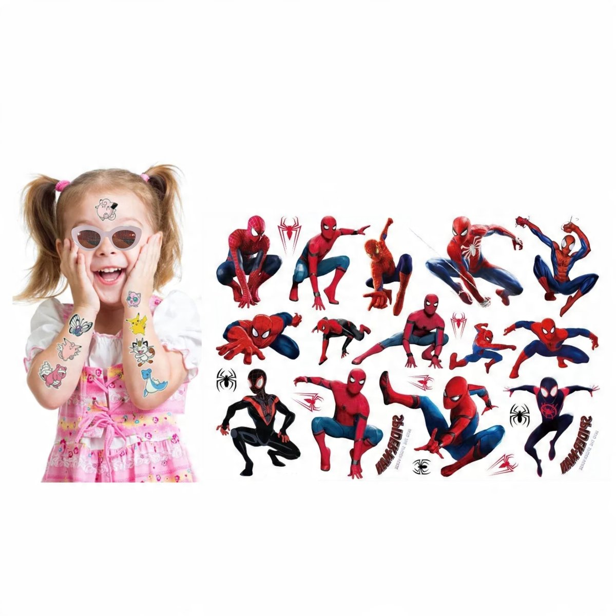 Tatuaże dla dzieci zmywalne dziecięce Spiderman I1